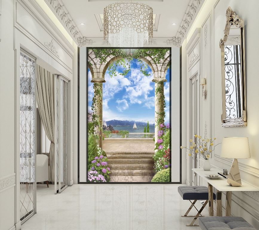 3D ocean view 3d mural wallpaper  TenStickers