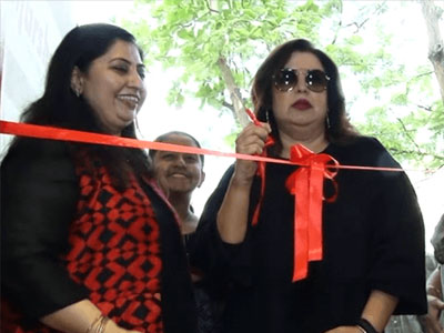 Showroom Inauguration by Choreographer and Filmmaker Farah Khan at Andheri (W), Mumbai - 24<sup>th</sup> Feb 2018